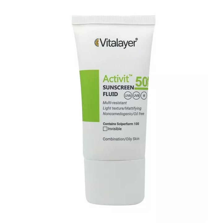 فلوئید ضد آفتاب +SPF50 اکتیویت ویتالیر
