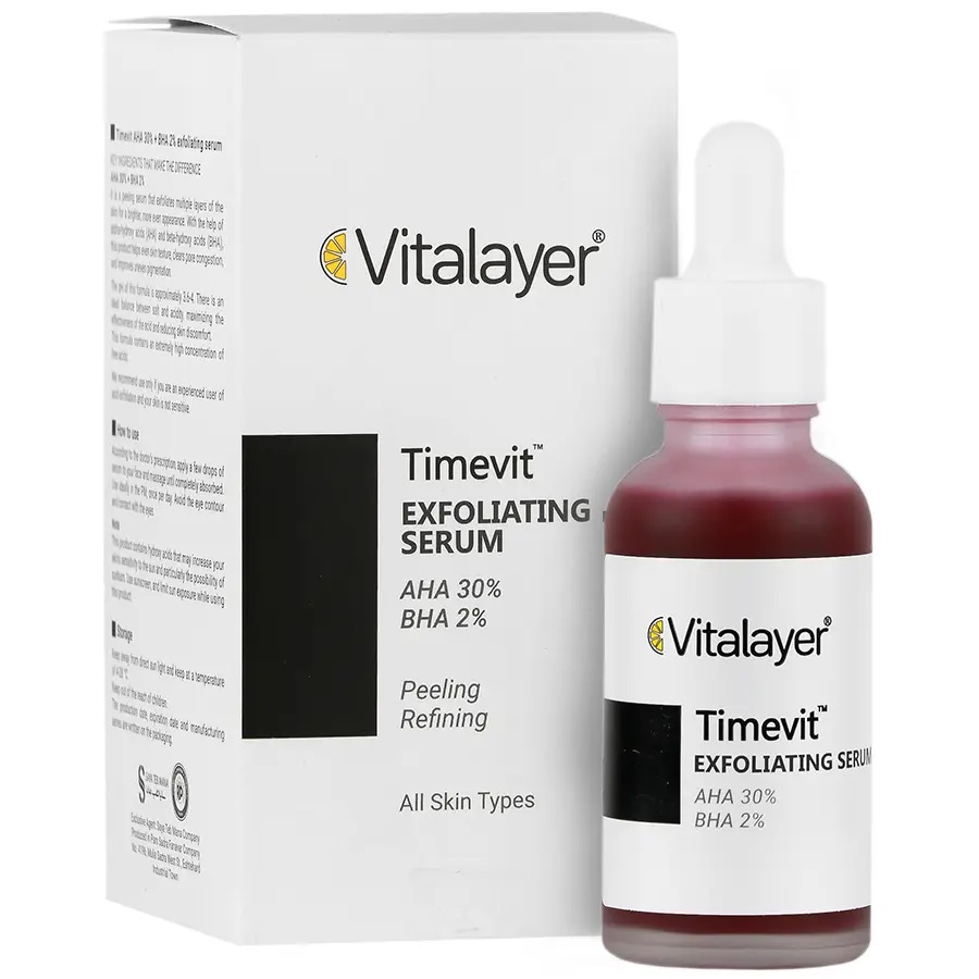 سرم لایه ‌بردار AHA 30% تایم ‌ویت ویتالیر