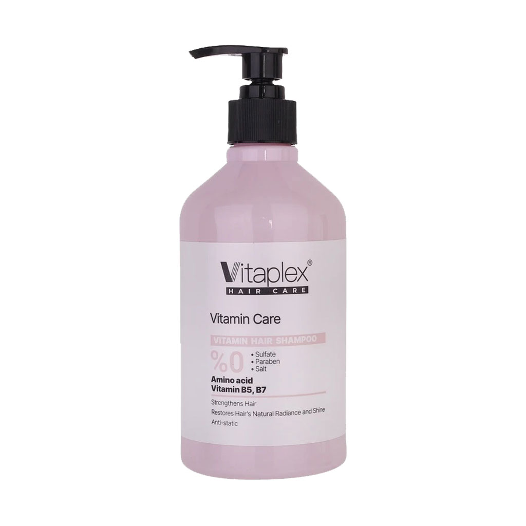 شامپو ویتامینه ویتاپلکس مخصوص موهای خشک و معمولی صورتی