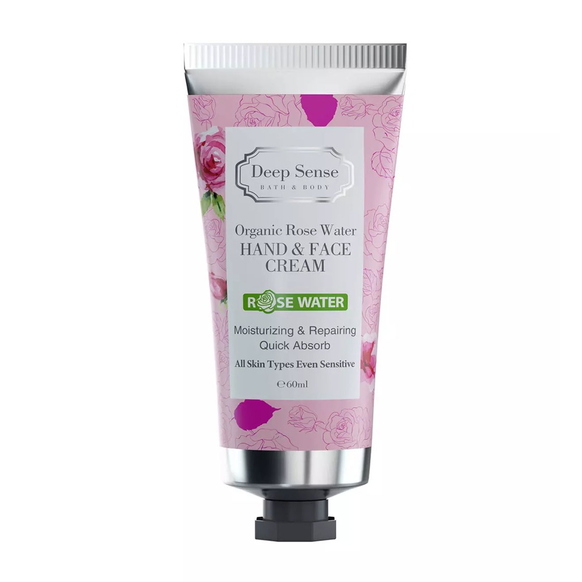 کرم مرطوب کننده دست و صورت گلاب دیپ سنس